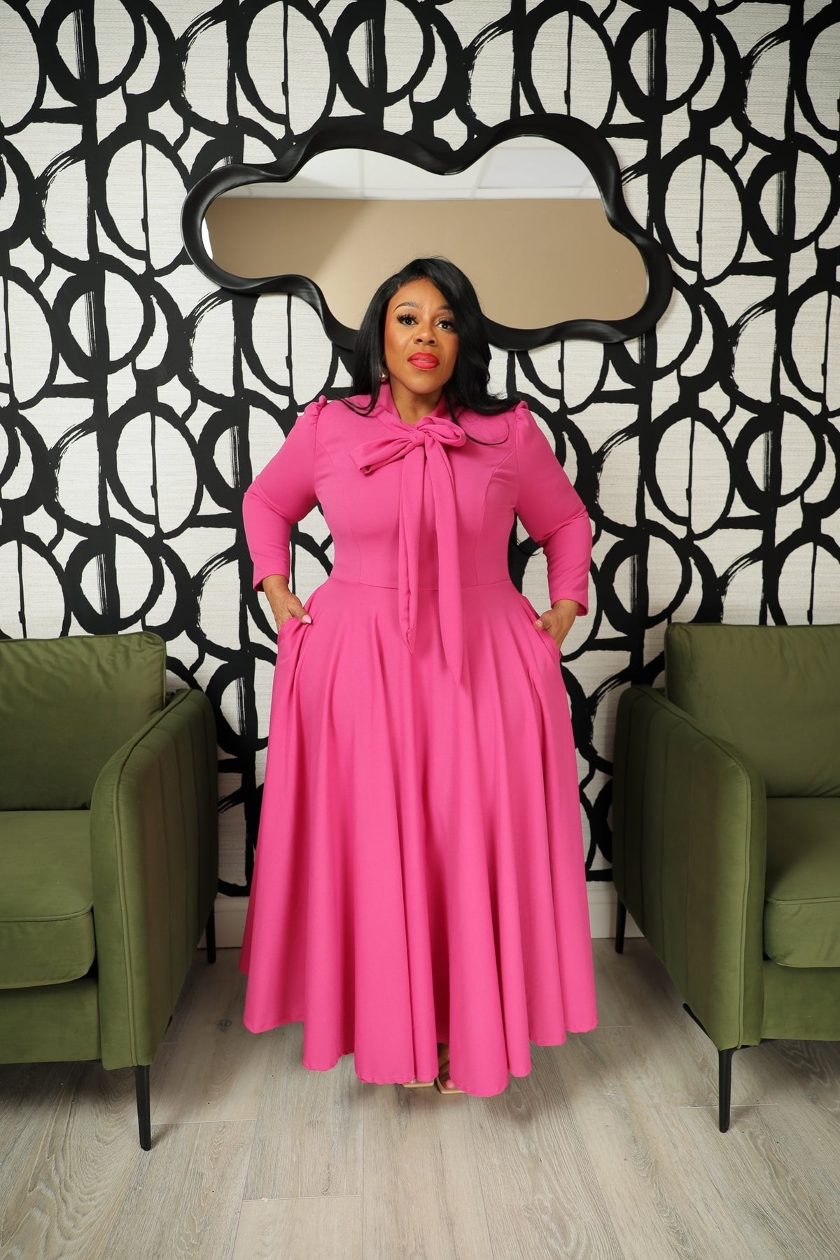 Pink Amy Bow Dress