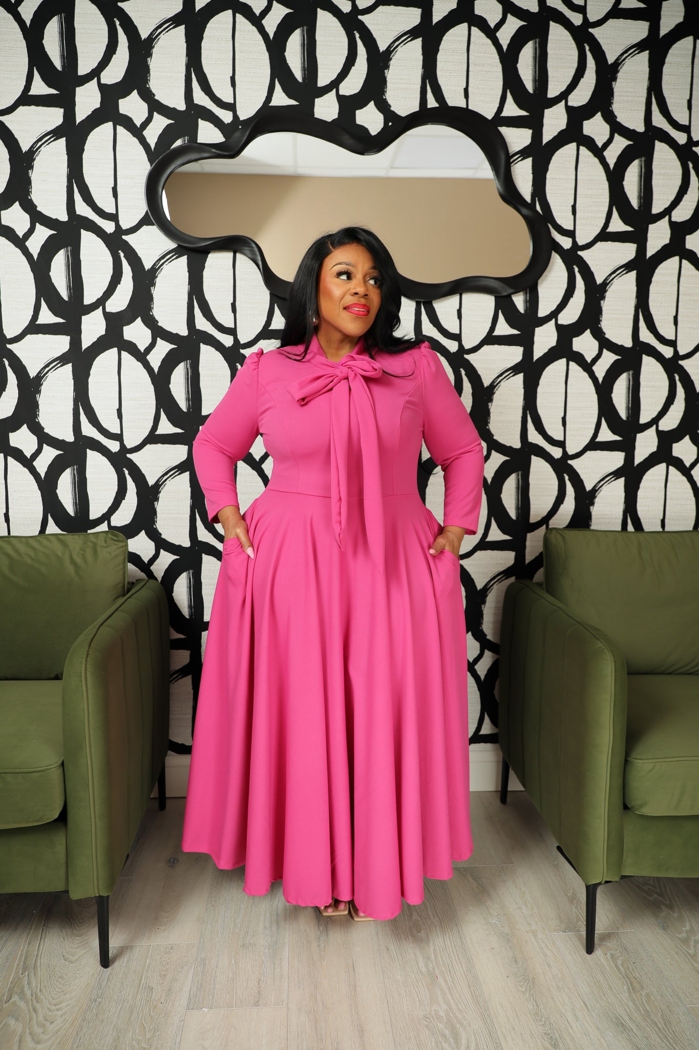 Pink Amy Bow Dress