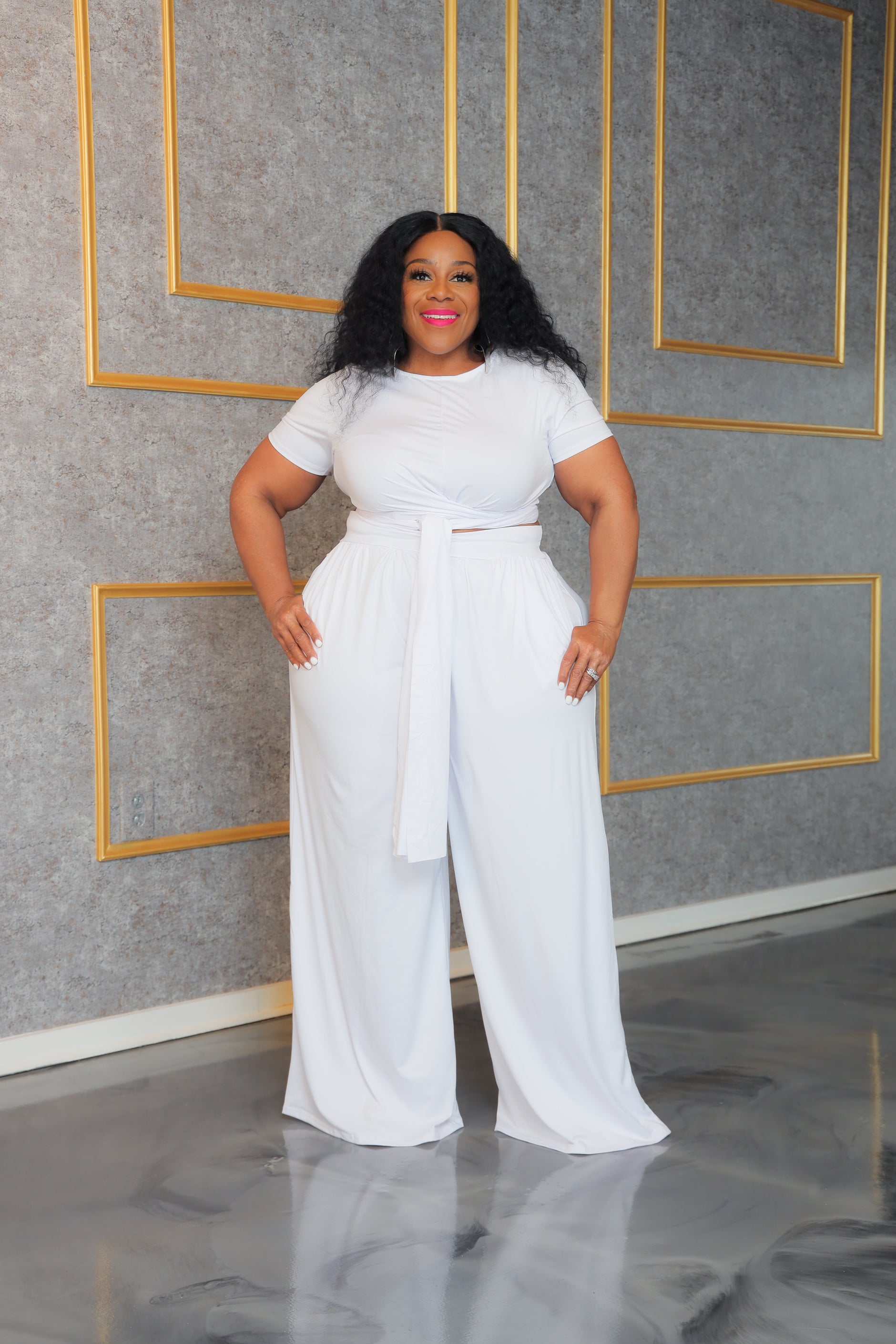 All white plus size jumpsuit deals