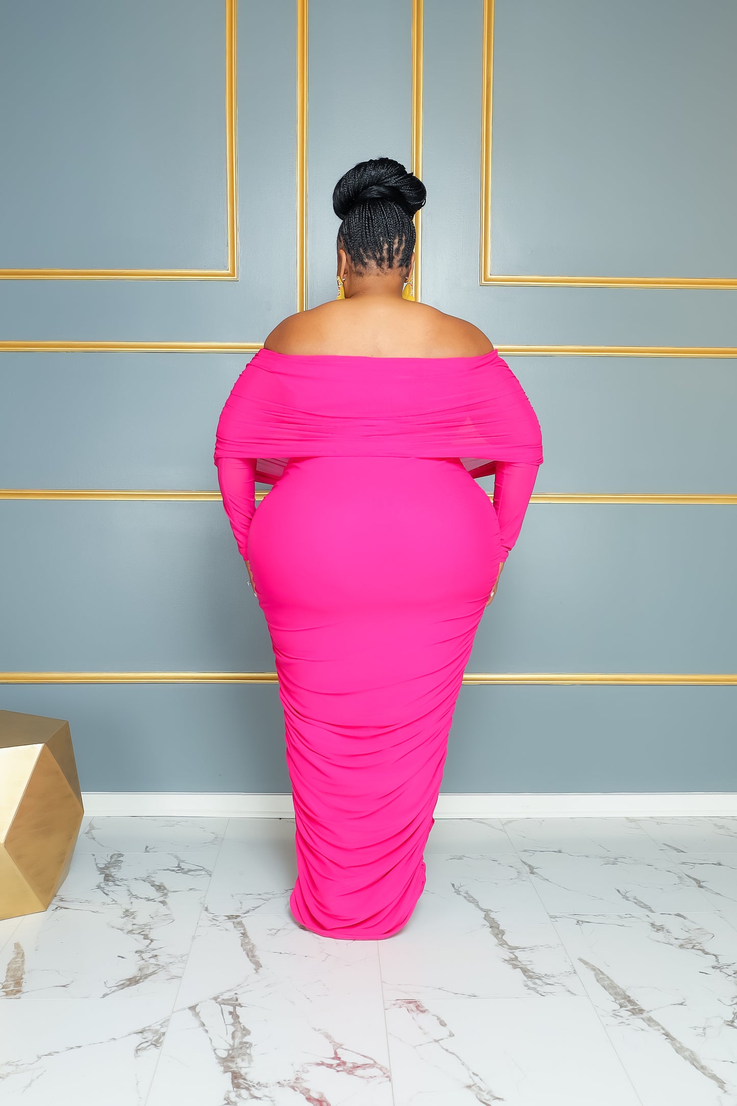 Load image into Gallery viewer, Pink It&amp;#39;s All Ruched Dress
