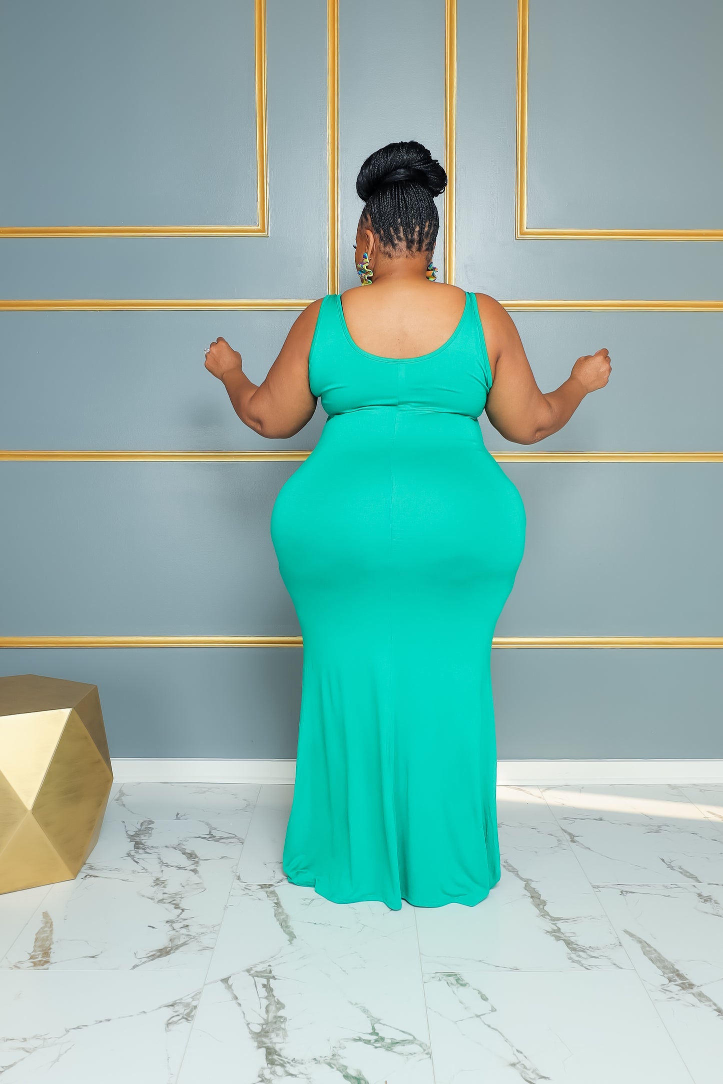 Green Tank Maxi Dress