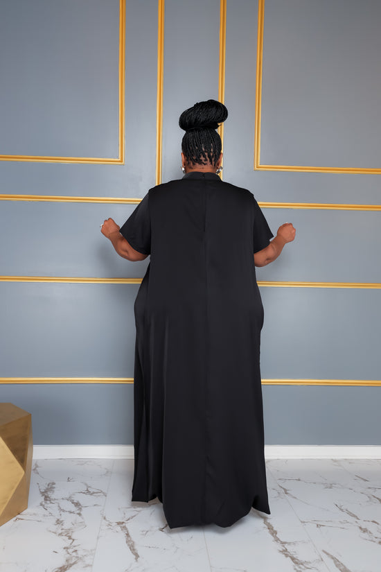 Black Mock Neck Dress