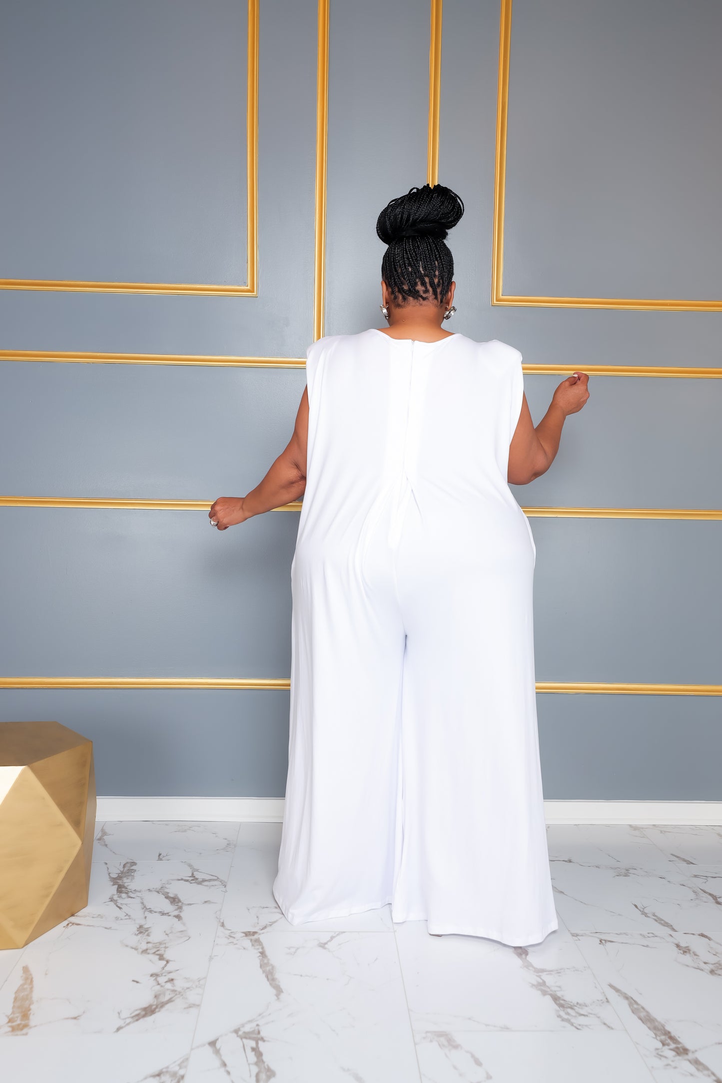 Load image into Gallery viewer, White Keeping It Simple Jumpsuit
