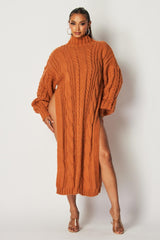 Rust That Girl Tulle Sweater Set