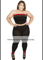 Black & Red Duster Set