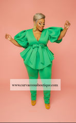 Green Voluptuous Set