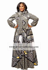 Yellow Geometric Dress