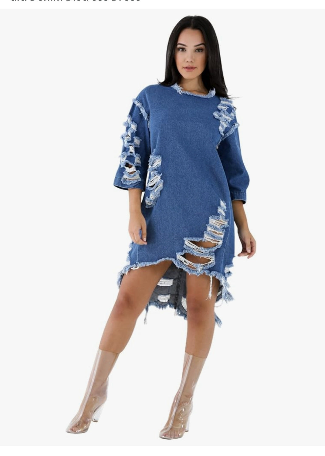 Distressed Denim Top/Dress