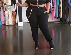 Black Chain Jogger