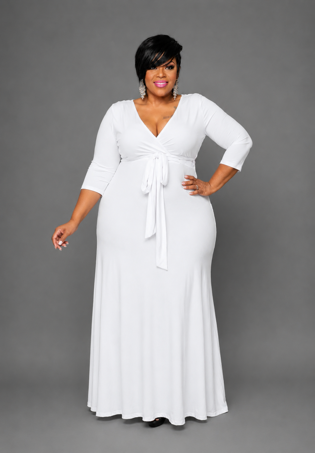 White Emma Dress