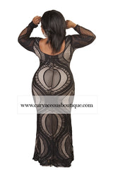 Black & Nude Gown