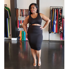Black Jay Skirt Set