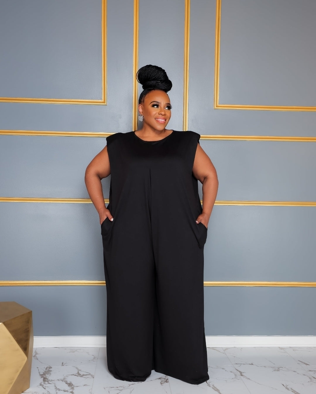 Black Simple Jumpsuit