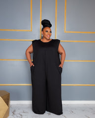 Black Simple Jumpsuit