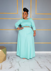 Mint Riley Skirt Set