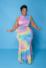 Pink Ruch Aside Set