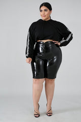 Black Shiny Shorts