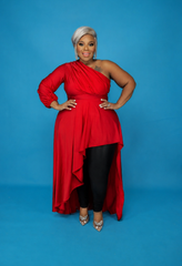 Red Hi Low Dress