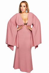 Blush Deep V Dress