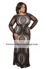 Black & Nude Gown