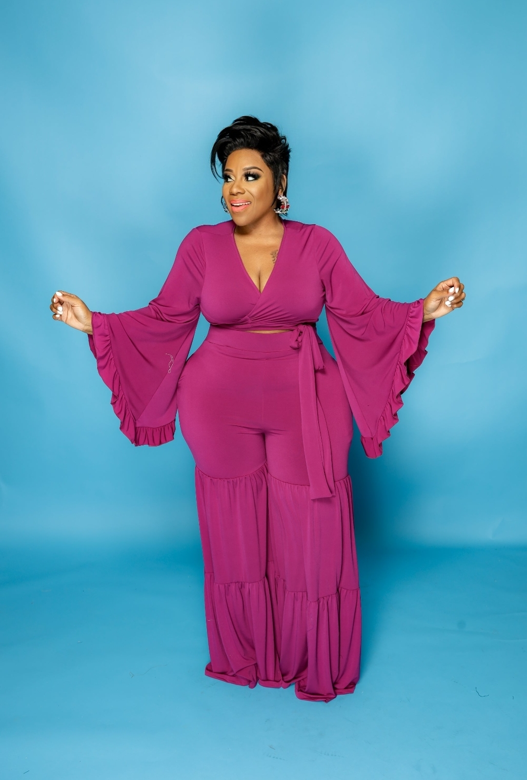 Pink Chaka Pant Set