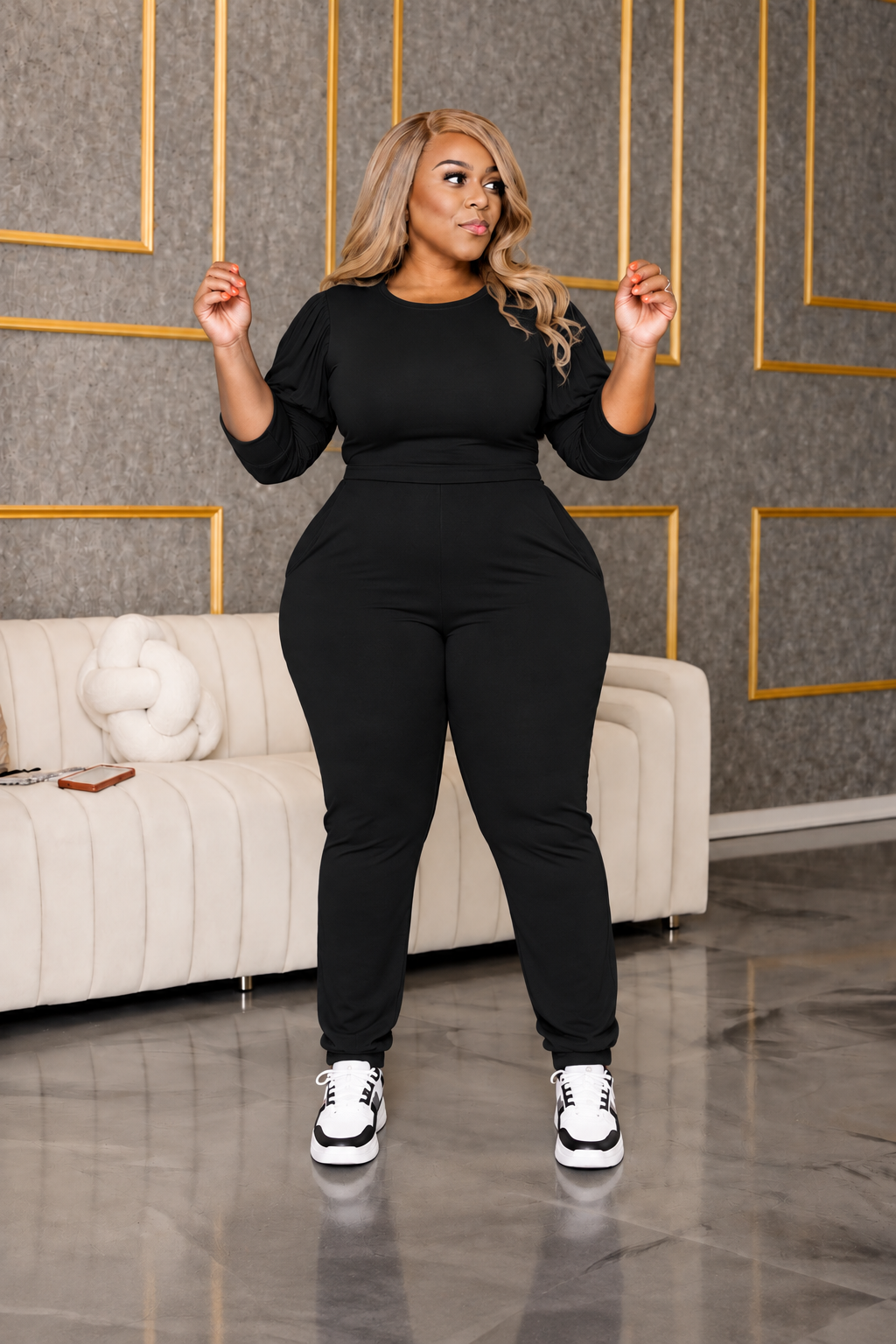 Black Jogger Set