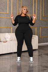 Black Jogger Set