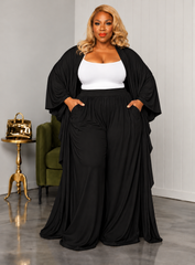 Black Demi Duster Set