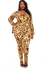 Leopard Print Catsuit