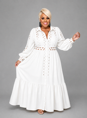 White Eyelet Dress