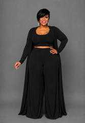 Black Nita Duster Set