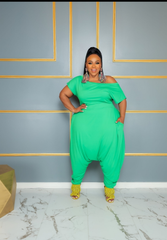 Green Harem Jumpsuit