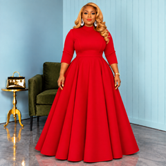 Red Stormy Flare Dress