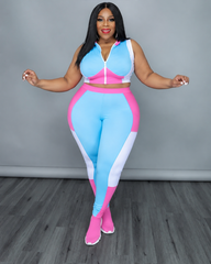 Blue & Pink Sporty Set