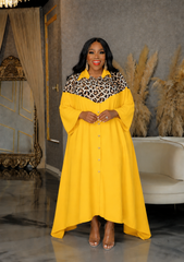 Yellow Leopard Fever Dress