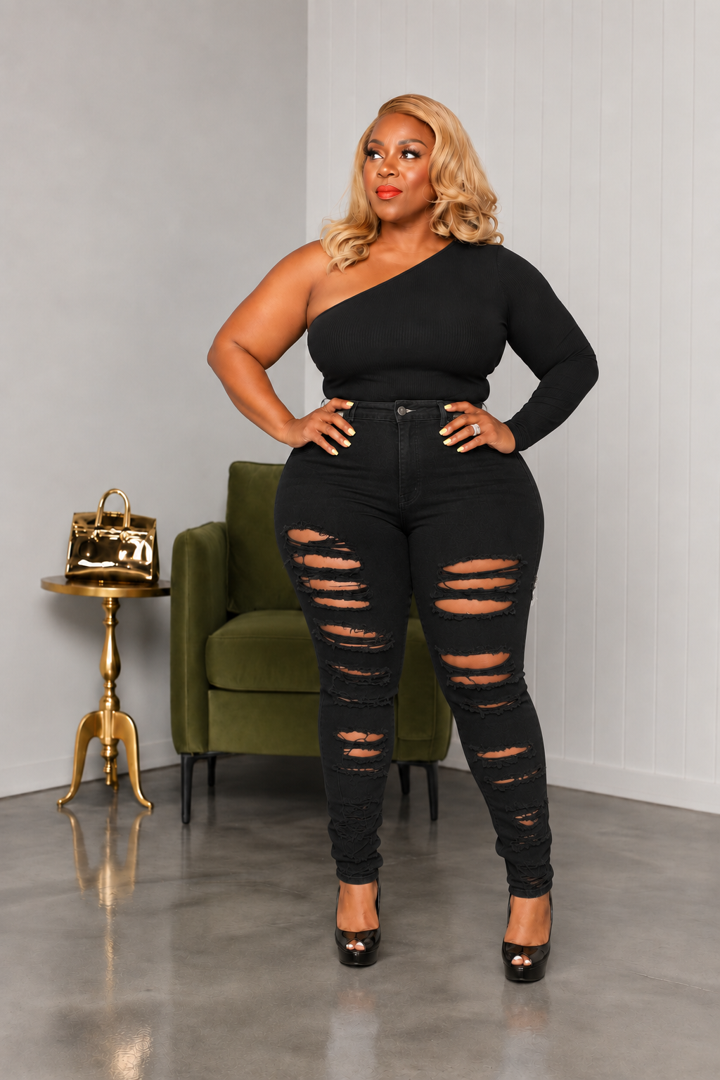 Black Ripped Jeans