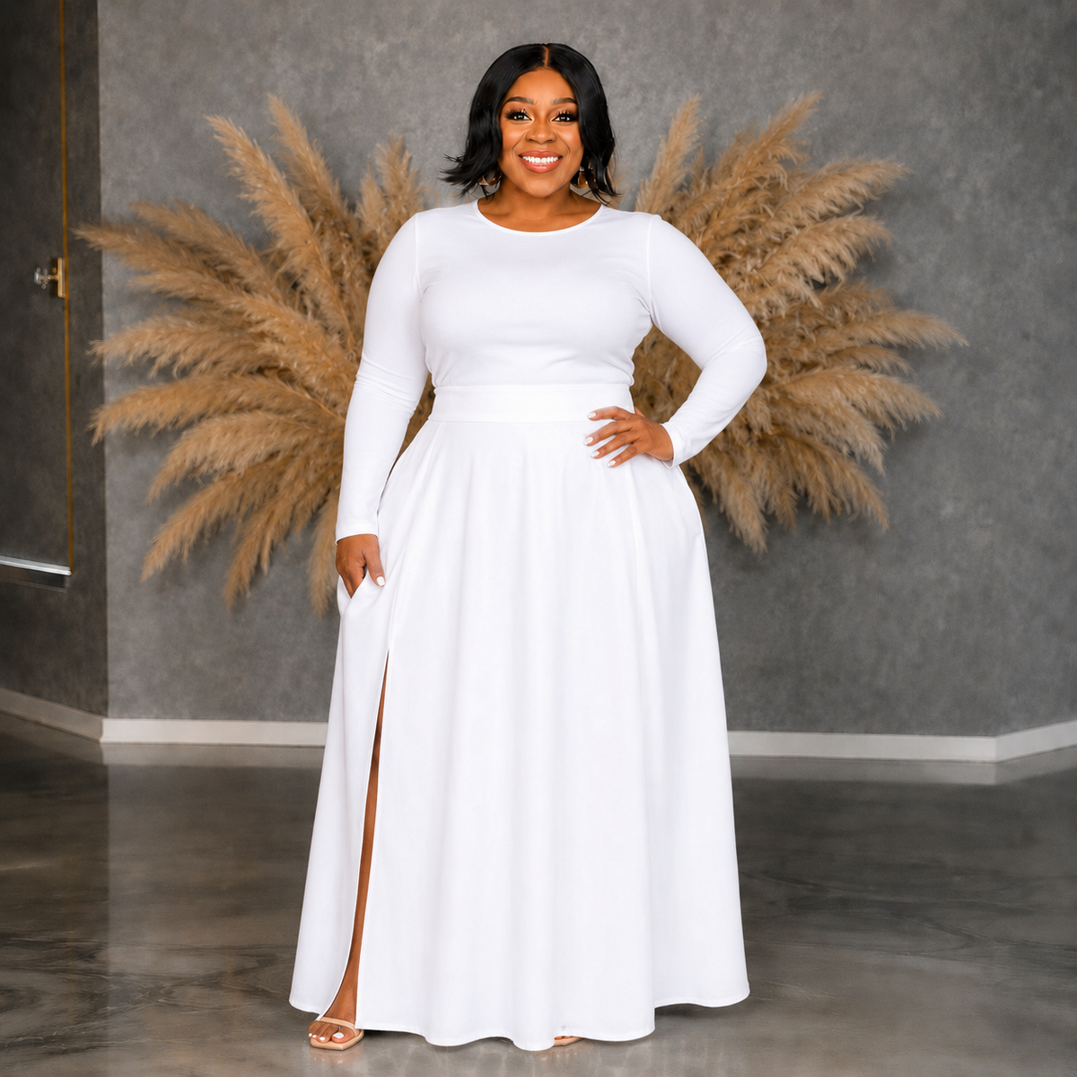 White Riley Skirt Set