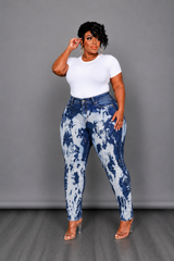 Bleached Embellished Jeans