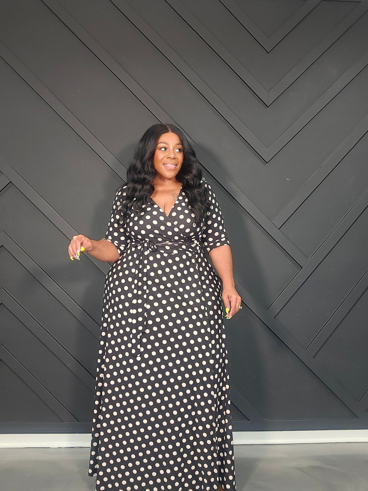 Black Polka Dot Dress