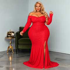 Red Evening Awaits Gown