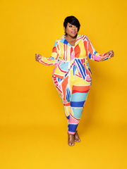 Colorful Lines Suit