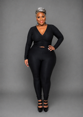 Black Ruch Sleeve Set