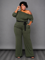 Green Lines Jumpsuit