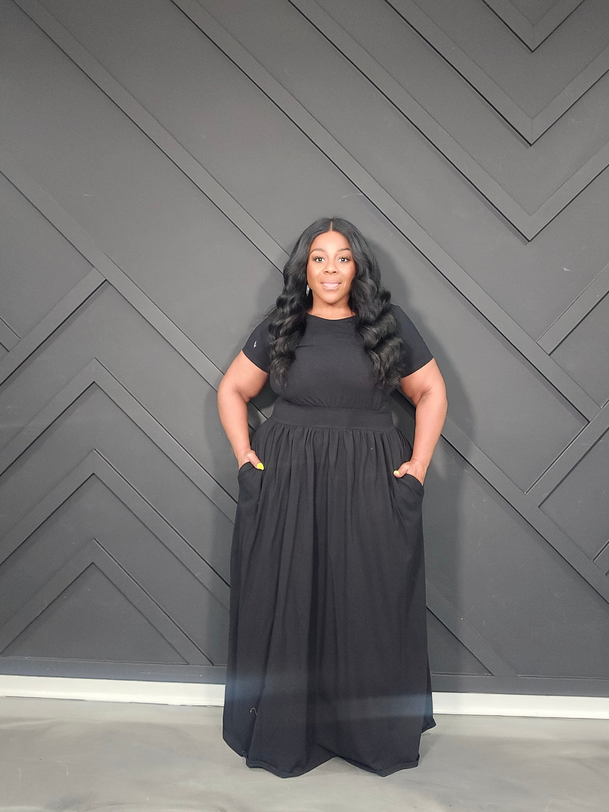 Black Flare Dress