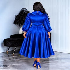 Royal Gracie Satin Dress