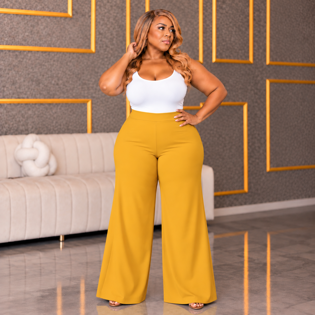 Mustard Palazzo Pants