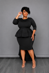 Black Cascading Dress