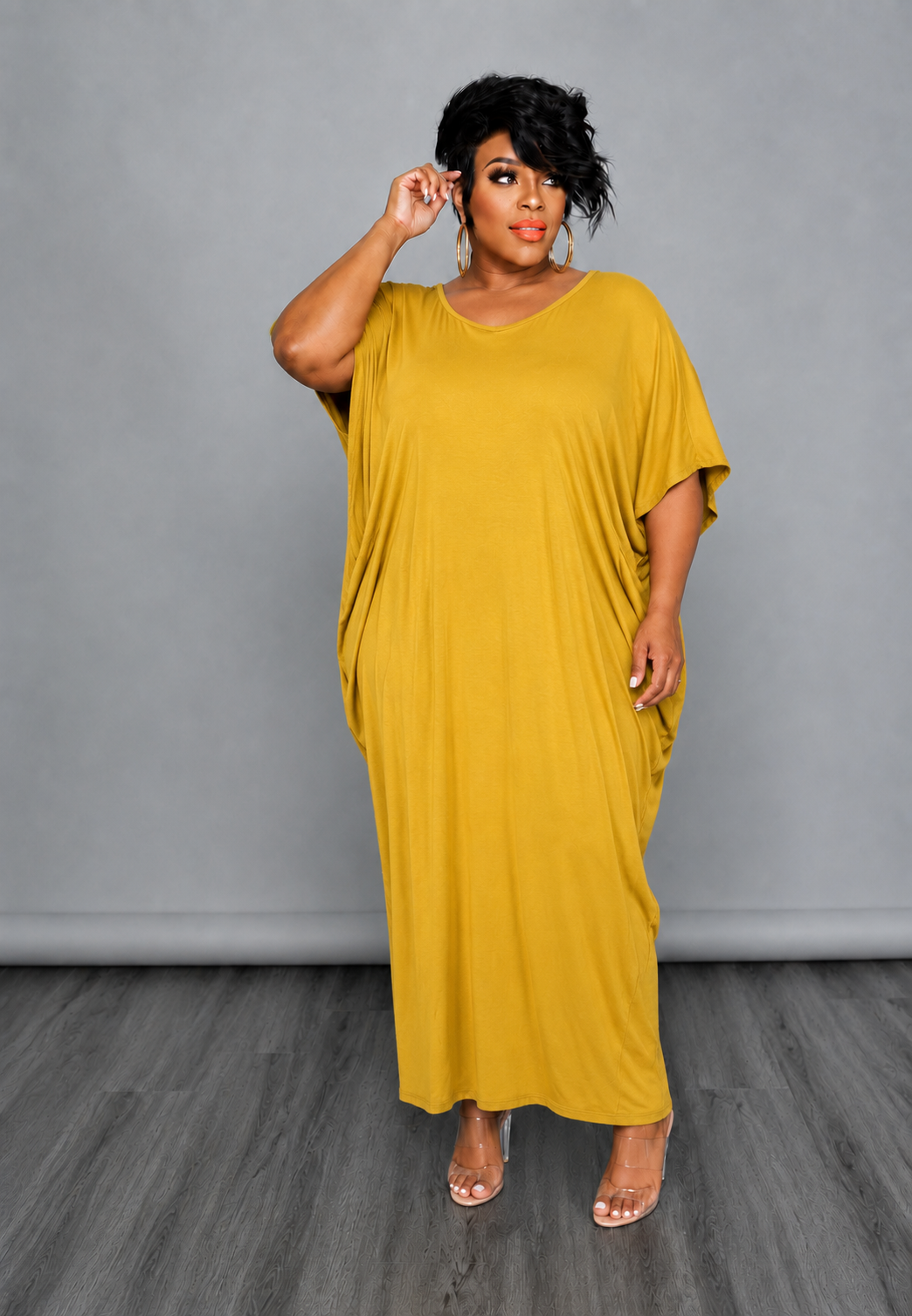 Mustard Unbalanced Dress