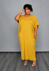 Mustard Unbalanced Dress