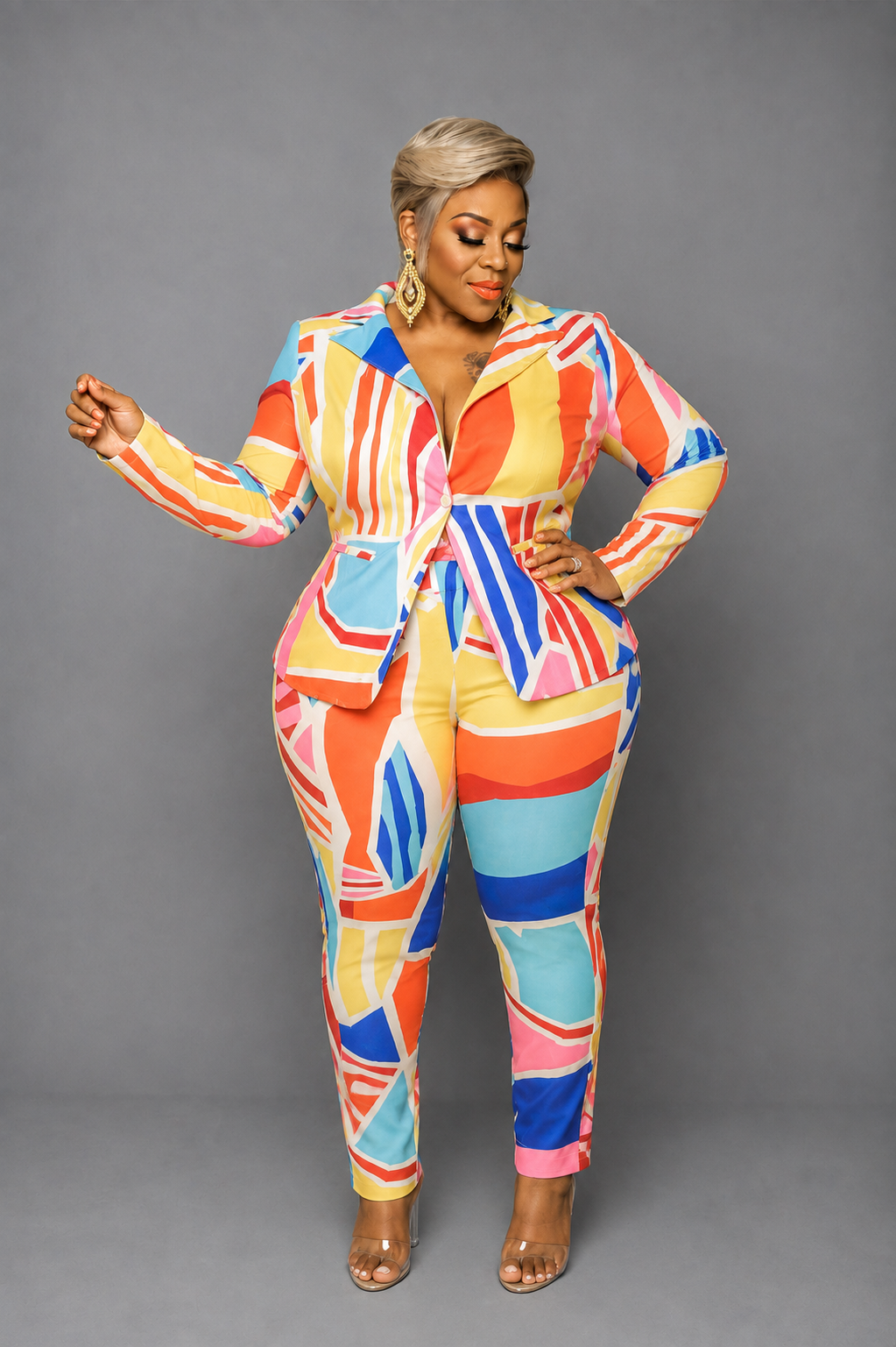 Colorful Abstract Suit